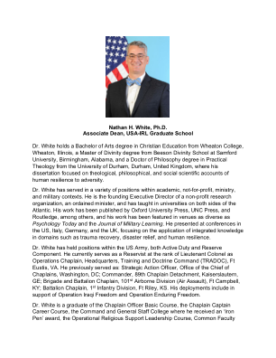 Nathan H. White 博士 美国爱尔兰研究生院副院长
